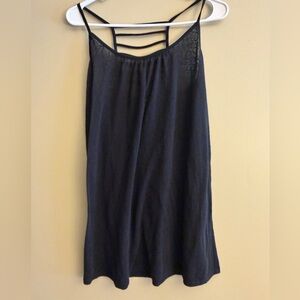 Black Strappy Cover Up